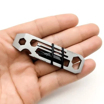 1 шт. наружный ключ из нержавеющей стали, внутренний 6-угловой ключ, Многофункциональная комбинация ключей EDC, набор ручных инструментов для кемпинга