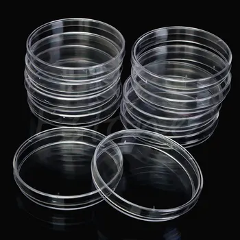 10 шт./упак. 90x15 мм Пластиковые Чашки Петри для фунтовых дрожжей Для оборудования для биохимических экспериментов