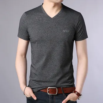 1306 Мужская футболка с короткими рукавами, мужская трендовая летняя новинка, летняя свободная мужская рубашка с круглым вырезом