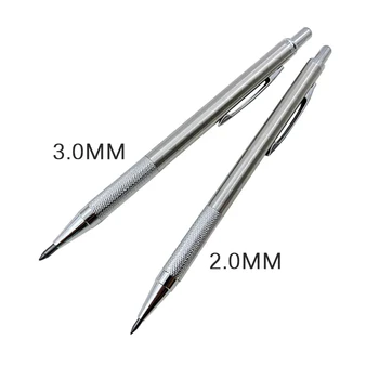 3,0 мм 2,0 мм Механические карандаши для рисования по металлу с серо-красными 2B грифелями, Автоматический карандаш для рисования, Канцелярские принадлежности