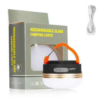 4 Упаковки светодиодный фонарь для кемпинга, лампа для палаток, 1800 мАч, портативные кемпинговые фонари, ночная подвесная лампа для пеших прогулок, USB перезаряжаемая