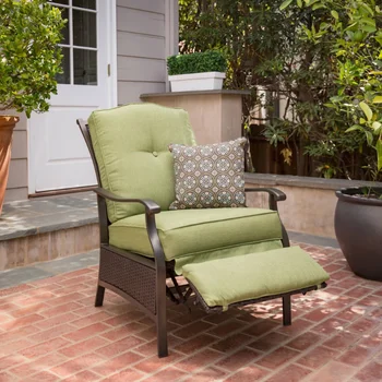 Better Homes & Gardens Providence с Плетеным Креслом Для отдыха на открытом воздухе с Подушкой - Зеленый