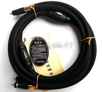 HIFI EXQUIS QY5401 OCC RCA кабель с соединением из хрустальной меди Провода аналогового аудиосигнала 1,5 м пара