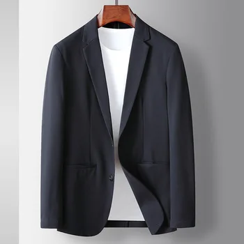 Lin3222-Мужские деловые костюмы Черный приталенный серый