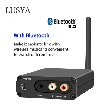 LUSYA CSR8675 bluetooth 5,0 волоконно-коаксиальный aptx-HD LDAC muse02 беспроводное декодирование звука ESS9023 адаптер DAC для усилителя Hi-Fi