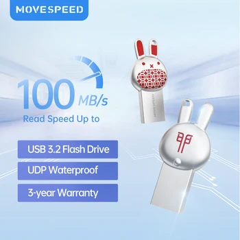 MOVESPEED USB Флэш-Накопитель Высокоскоростной Флеш-накопитель 64GB 3.0 Gen 1 Симпатичные Флешки Memory Stick для Настольного Ноутбука Smart TV