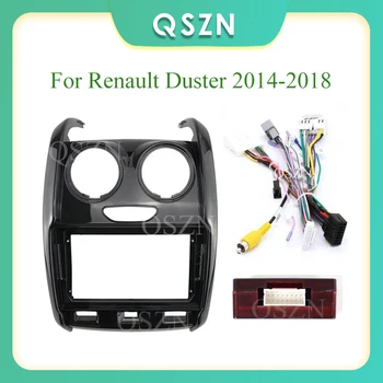 QSZN 2 Din Android Автомобильный DVD-панель для Renault Duster 2014-2018 Аудио Адаптер для монтажа в приборную панель Комплекты отделки planel