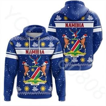 Весенне-осенняя Новинка Намибии, Толстовка с капюшоном, Рождественская Африканская одежда, Мужская толстовка с капюшоном на молнии, спортивная куртка в стиле ретро Харадзюку