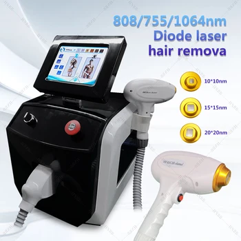 Высококачественное диодное лазерное удаление волос Профессиональным косметическим оборудованием 755 нм 808 нм 1064 нм Диодная лазерная машина для удаления волос