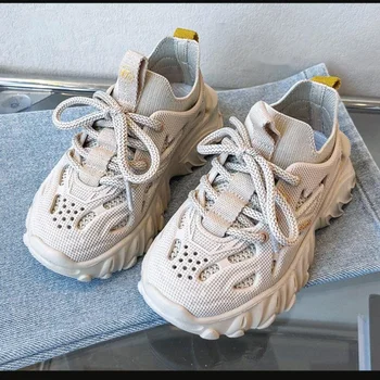 Детская спортивная обувь 2023 г., новая летняя летящая тканая обувь из кокоса для мальчиков и девочек с сетчатой поверхностью, дышащая, нескользящая, размер 26-36