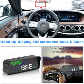 Для Mercedes Benz S Class W221/W222/C217/A217 2006-2021 Головной дисплей Автомобиля HUD Электронные аксессуары Проектор Plug & Play