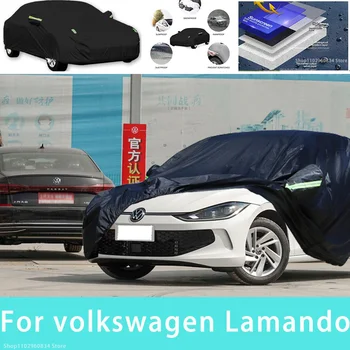 Для Volkswagen Lamando Наружная защита Полные автомобильные чехлы Снежный покров Солнцезащитный козырек Водонепроницаемые пылезащитные внешние автомобильные аксессуары