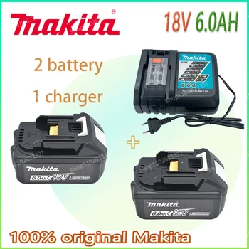 Зарядное устройство Makita 14,4 В 18 В Оригинальное зарядное устройство DC18VRC Makita 6000 мАч Bl1830 Bl1430 BL1860 BL1890 Зарядное устройство для инструментов USB Prot