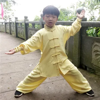 Китайский Детский костюм Тай-цзи для занятий боевыми искусствами для мальчиков и девочек, детская форма для занятий тай-цзи