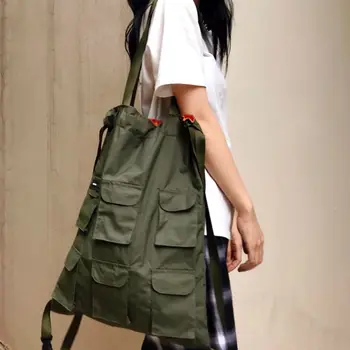 Комплект Карманный Рюкзак, Женская Индивидуальная сумка для отдыха, дорожная сумка Guochao, сумка через плечо, сумка на шнурке