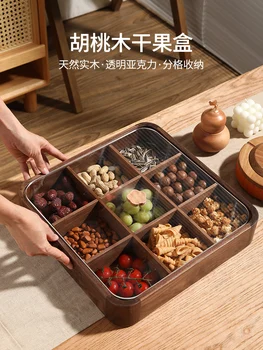 Коробка для конфет из массива дерева лоток для хранения закусок Японский домашний отдел для украшения стола в гостиной коробка для сухофруктов