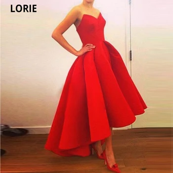Короткие вечерние платья LORIE Red для женщин и девочек 2021, простые пляжные вечерние платья с открытой спиной, большие размеры