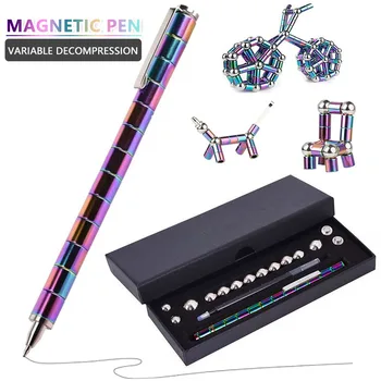 Креативная магнитная ручка Polar Pen Многофункциональная декомпрессионная металлическая игрушечная ручка Магнитные игрушки Ручка для разборки для мальчиков девочек FL