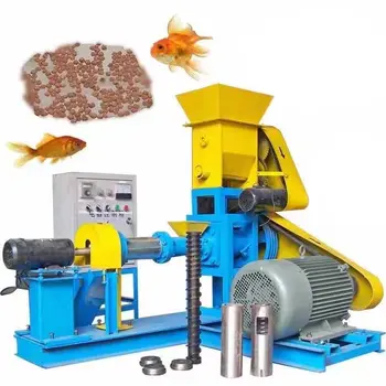 машина для производства гранул для корма рыб Цена плавающая Машина для экструдирования корма для рыб