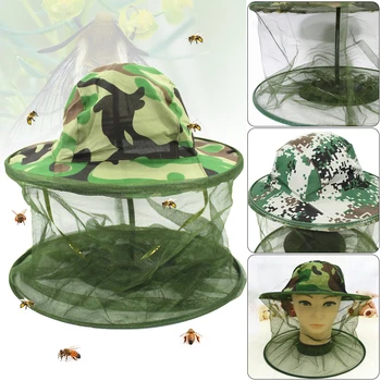 наружная защитная шляпа для пчеловодства, Инструменты для пчеловодства, Двухслойная Маскировочная вуаль, Комбинированная шапочка для пчелы, Сетчатая маска от насекомых