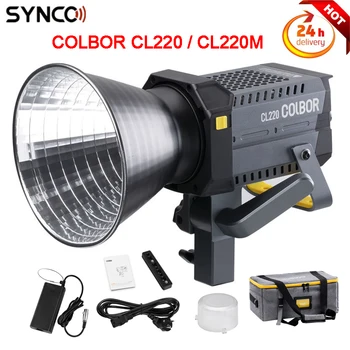 Новейшее освещение для видеосъемки SYNCO COLBOR CL220 двухцветное 2700K-6500K 200W LED Light Беспроводное Управление приложением Для Youtube Tiktok