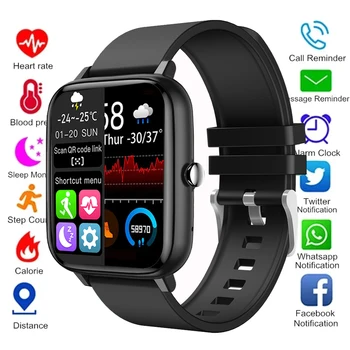 Оригинальные часы p6Smart, браслет для отслеживания сердечного ритма, фитнес-трекер, Bluetooth-вызов, водонепроницаемые спортивные умные часы для Android IOS