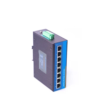 Серия USR-ISG с 10/100/1000 Мбит/с и 5 электрическими портами, гигабитный промышленный коммутатор Ethernet на DIN-рейке