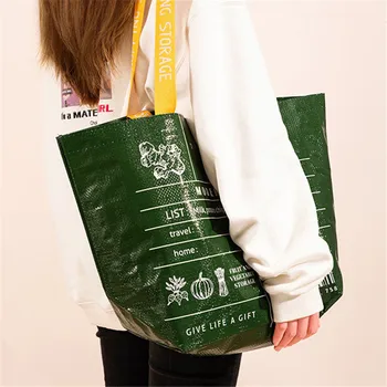 Складная экологичная сумка для покупок, водонепроницаемые женские сумки для хранения продуктов, большие сумки, сумка-тоут