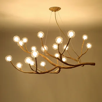 Стеклянный Пузырьковый светодиодный подвесной светильник из смолы, аксессуары для кухни в ресторане, Аксессуары для спальни, домашний декор, Потолочный светильник