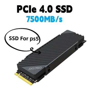 Твердотельный накопитель OSCOO 2280 NVME PCIe 4.0 x4 SSD 1 Тб 2 Тб для настольного SSD-накопителя PS5 Внутренний твердотельный накопитель