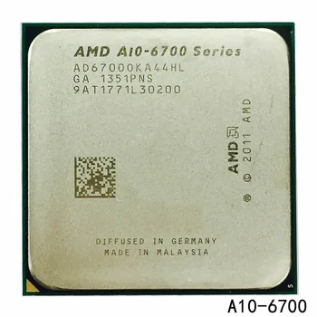 Четырехъядерный процессор AMD APU A10 6700, A10, 6700 K, A10, 6700 K, 3,7 ГГц, процессор AD6700OKA44HL, разъем FM2