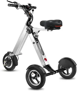 Электрический самокат TopMate ES32, мини-трехколесный велосипед для взрослых, складной Электрический самокат с 10-дюймовыми пневматическими шинами