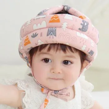 1 шт., детская шапочка для малышей, Регулируемая Дышащая детская подушка для защиты головы От падения, шлем для ухода за детьми