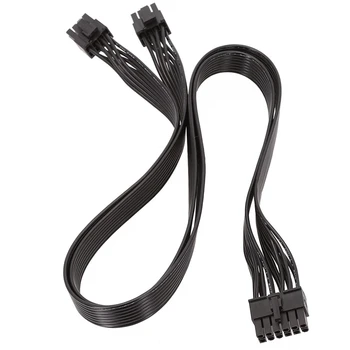 1 шт. Сменный черный для Seasonic PSU P-860 P-1000 X-1050 Блок питания с 12 контактами на двойной 8-контактный графический кабель