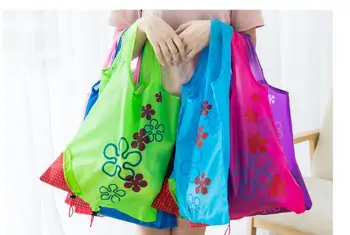10 шт./лот, горячая креативная экологическая сумка для хранения, клубничные складные сумки для покупок