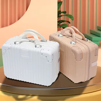 14-дюймовый Маленький Портативный багаж, косметичка для женщин, Легкая Винтажная дорожная сумка, мини-чемодан Унисекс, коробка для хранения