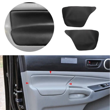 2 шт., панель Подлокотника передней двери автомобиля, накладка из микрофибры, внутренняя наклейка для Toyota Tacoma 2005 2006 2007 2008 - 2015