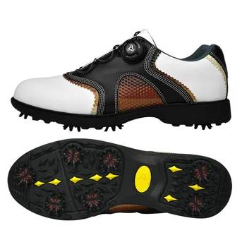 2020 Мужская обувь для гольфа PGM, Водонепроницаемая Дышащая Противоскользящая обувь, спортивная обувь с пряжкой, кроссовки для тренировки ногтей с шипами