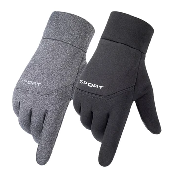 2023 Весенние теплые Велосипедные спортивные мужские перчатки с сенсорным экраном, водонепроницаемые женские нескользящие светоотражающие ветрозащитные лыжные перчатки
