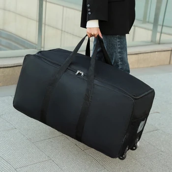 2023 Многофункциональная Унисекс Универсальная Дорожная сумка на Колесах Большой емкости Duffle Прочная Оксфордская простая сумка для багажа Чемодан