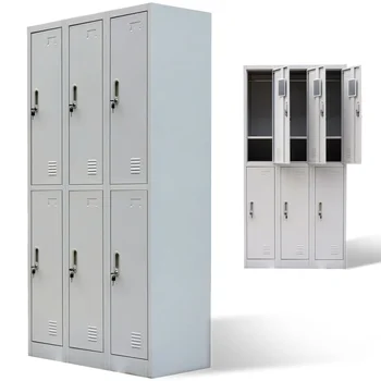 6 Дверей По индивидуальному дизайну 201/304 Шкафчик из нержавеющей металлической Стали