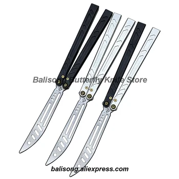 7075 Алюминиевый Нож Baliplus Barebones Clone Balisong Flipper Butterfly Trainer Knife 7075 Канальная Алюминиевая Рукоятка С Системой Втулок