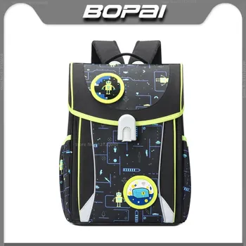 BOPAI Для детей начальной школы, Облегчающий Нагрузку на позвоночник, рюкзак для защиты позвоночника, Водонепроницаемый Сейсмостойкий школьный рюкзак