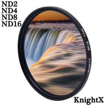 KnightX ND ФИЛЬТР ND4 ND8 ND16 Для canon nikon d80 700d light d5100 60d Объектив Камеры 49 мм 52 мм 55 мм 58 мм 62 мм 67 мм 72 мм 77 мм