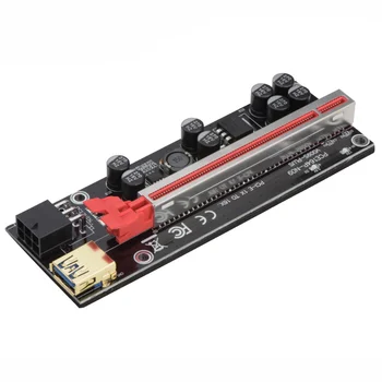 PCI-E Riser 009s Карта PCIE PCI E Удлинитель USB 3,0 SATA к 6Pin Molex Кабель-адаптер для Майнинга Riser для Видеокарты