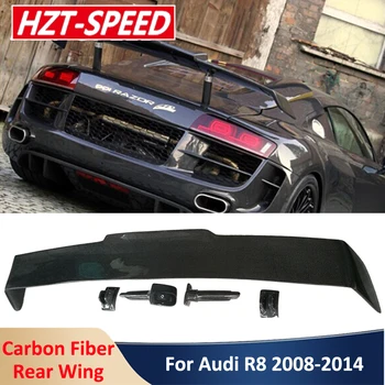 R8 PPI Стиль Настоящее Углеродное Волокно, Заднее Крыло Багажника, Задний Спойлер Для Audi R8 GT V8 V10, Модификация автомобиля 2008-2014
