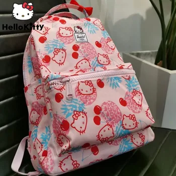 Sanrio Hello Kitty, Милые модные женские рюкзаки Y2k, Милый Мультяшный Модный Рюкзак Большой емкости, Розовый Школьный рюкзак для подростков и студентов