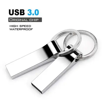 USB 3.0 Металлический USB Флэш-накопитель с Вращающейся ручкой Емкостью 32 ГБ-1 ТБ /2 ТБ Флешка USB Memory Stick с адаптером TYPE-C для ключей