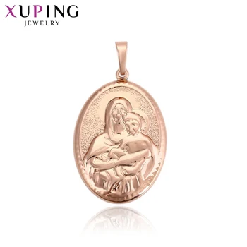 Xuping Модный Религиозный Кулон цвета Розового золота для женщин, ювелирный подарок 32956