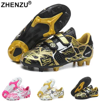 ZHENZU Размер 28-38, футбольные бутсы с газоном для помещений, Кроссовки для мальчиков и девочек, Оригинальные футбольные бутсы AG TF, детские футбольные бутсы, Тренировочная обувь